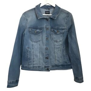Curve Appeal Denim Jean Jacket Women Sz XL
